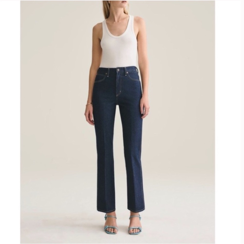 Agolde 70s High Rise Bootcut Jeans in Genesis Vintage Dark Wash
